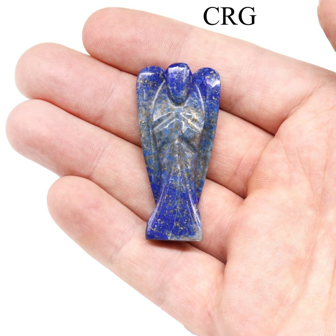 QTY 1 - Lapis Lazuli Gemstone Pocket Angel / 2" AVG