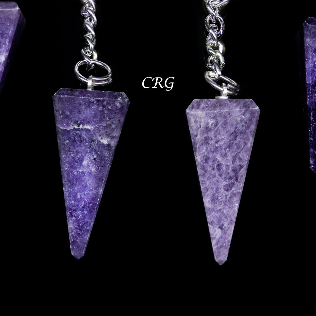 QTY 1 - Lepidolite Obelisk Keychain / 1"-2" Avg.