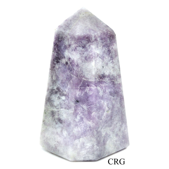 QTY 1 - Lepidolite Point / 3-5" AVG - Crystal River Gems
