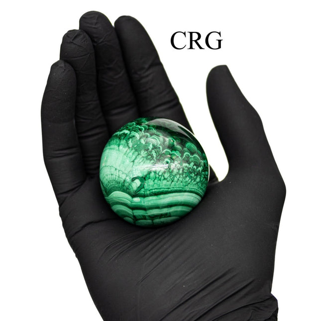 QTY 1 - Malachite Sphere / 5-6cm AVG - Crystal River Gems