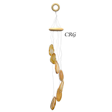 QTY 1 - Natural Agate Wind Chime / Small - Crystal River Gems