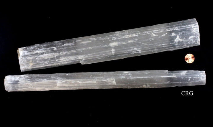 Natural Rough Selenite Stick 13 to 15 In (1 Piece)Crystal River Gems