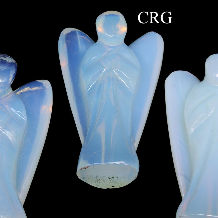 QTY 1 - Opalite Gemstone Pocket Angel / 2" AVGCrystal River Gems