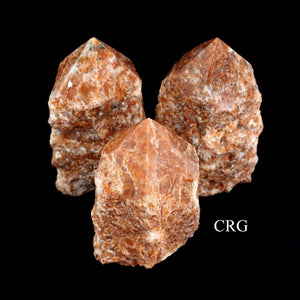 Orchid Calcite Top Polished Point with Cut Base - 3