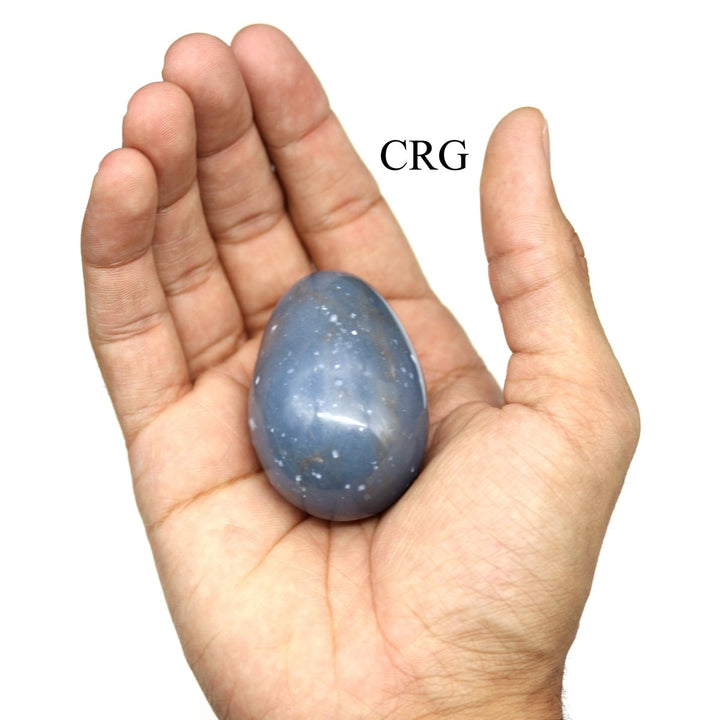 QTY 1 - Peru Angelite Egg / 35-55 MM AVG