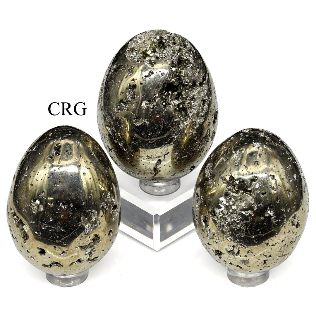 QTY 1 - Peru Iron Pyrite Egg / 45-50MM
