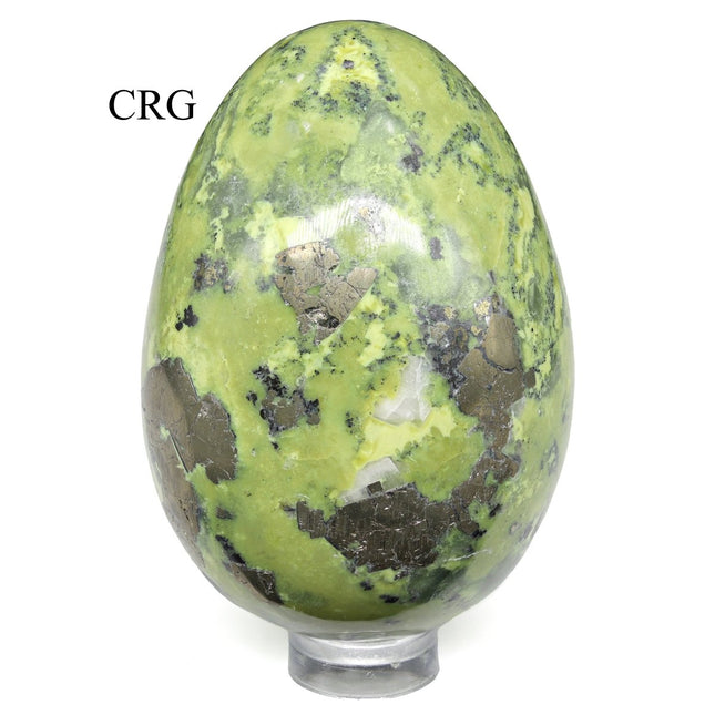 QTY 1 - Peru Serpentine Egg / 45-55mm - Crystal River Gems