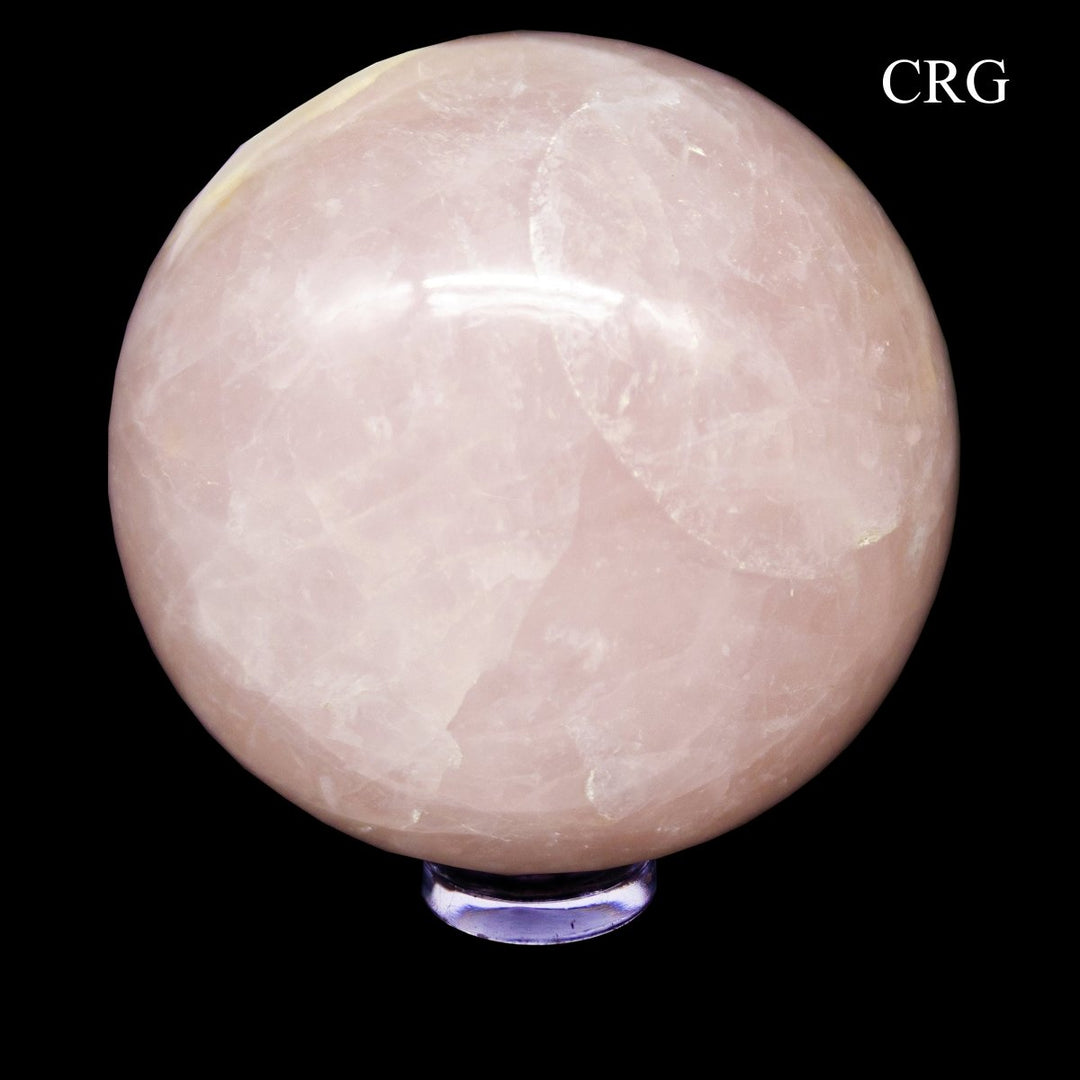 QTY 1 - Rose Quartz Gemstone Sphere / 40-50mm AVG