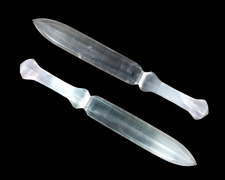 SCRATCH & DENT Selenite Sword 15 to 16 Inches (1 Piece)Crystal River Gems