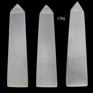 Selenite Obelisk Tower 7 to 7.5 Inches (1 Piece)