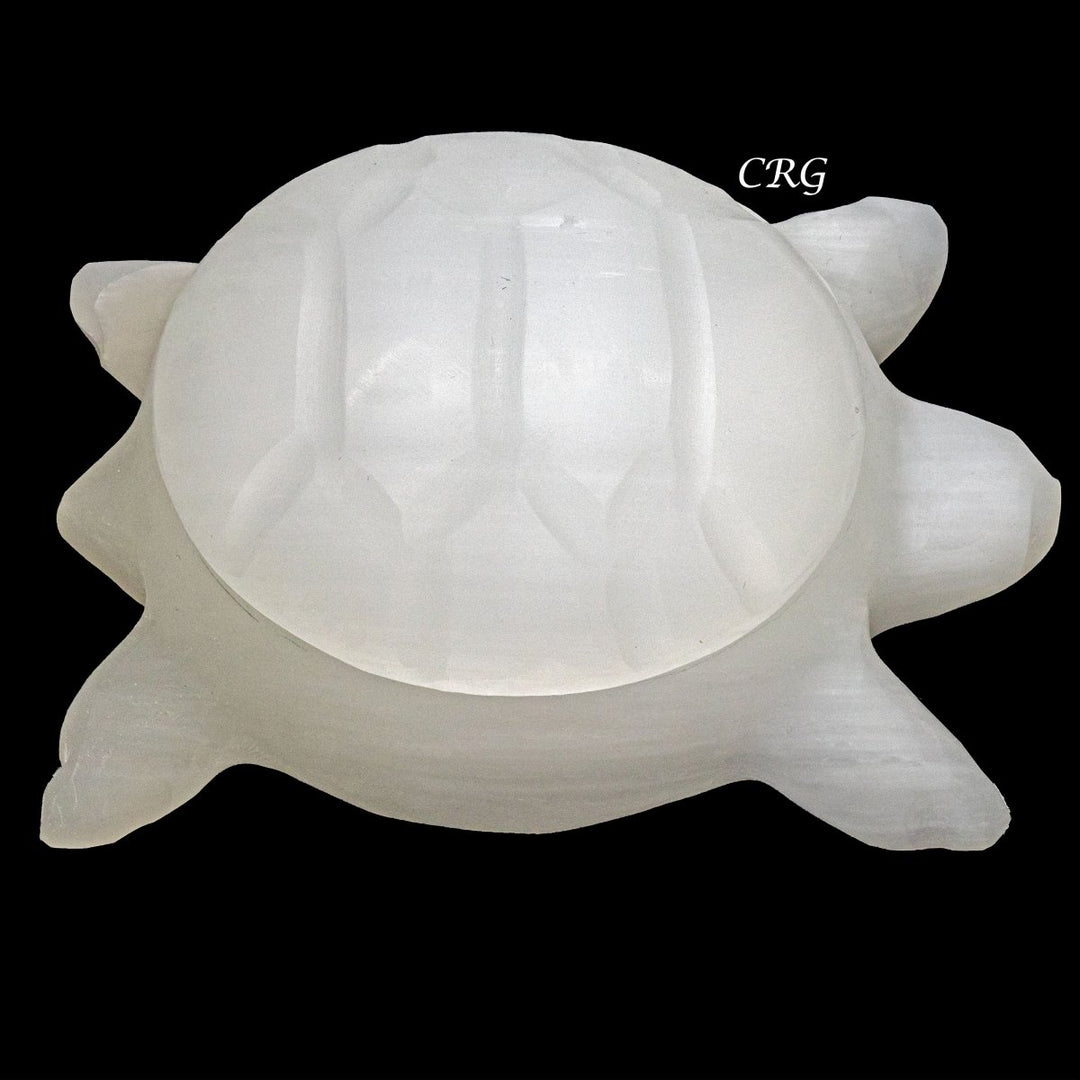 Qty 1 - Selenite Turtle bowl