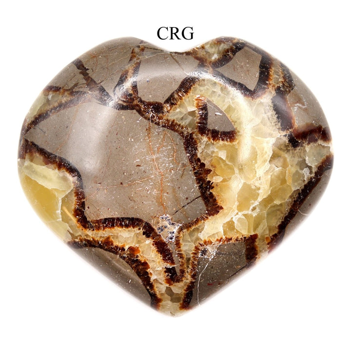 QTY 1 - Septarian Calcite Puffy Heart / 2-4" AVG
