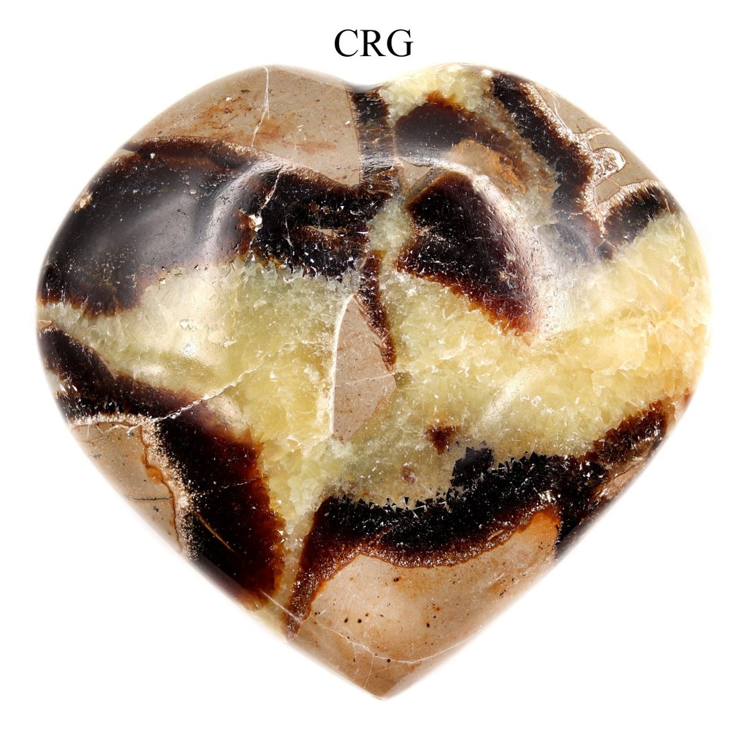 QTY 1 - Septarian Calcite Puffy Heart / 2-4" AVG