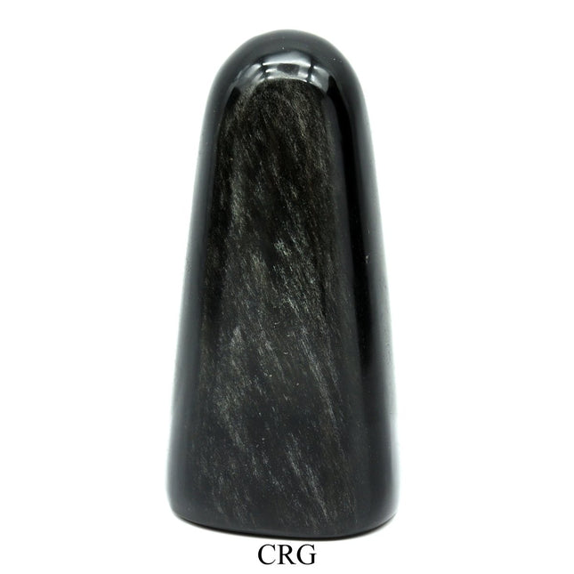 QTY 1 - Silver Sheen Obsidian Freeform/Boulder / 3-5" Avg - Crystal River Gems