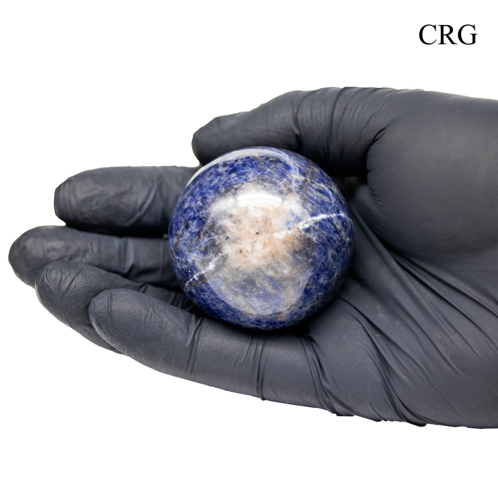 QTY 1 - Sodalite Gemstone Sphere / 40-50mm AVG