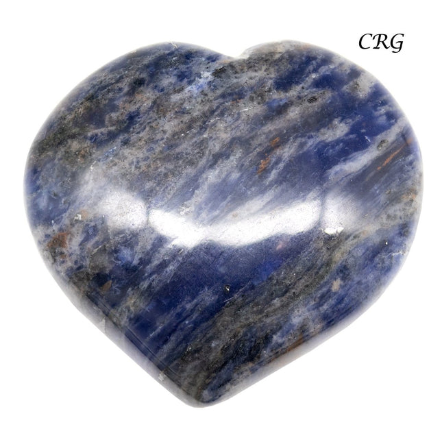 QTY 1 - Sodalite Puffy Heart / 1-1.5" AVG - Crystal River Gems