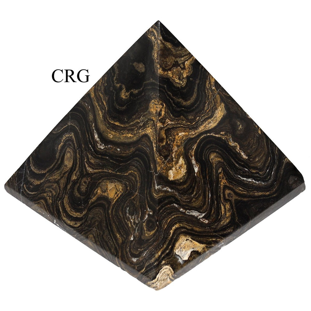QTY 1 - Stromatolite Pyramid from Peru / 60-70 MM AVG
