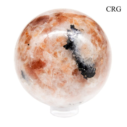 QTY 1 - Sunstone Gemstone Sphere / 40-50mm AVG - Crystal River Gems