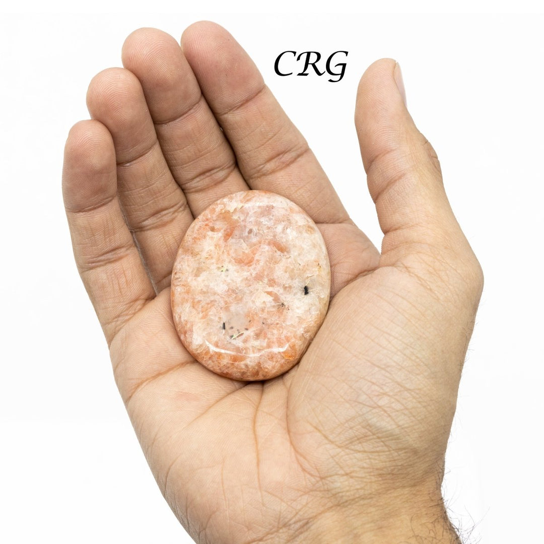 QTY 1 - Sunstone Palm Stone / 2" AvgCrystal River Gems