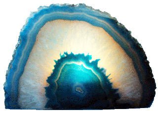QTY 1 - Teal Agate Geode Tea Light Candle Holder