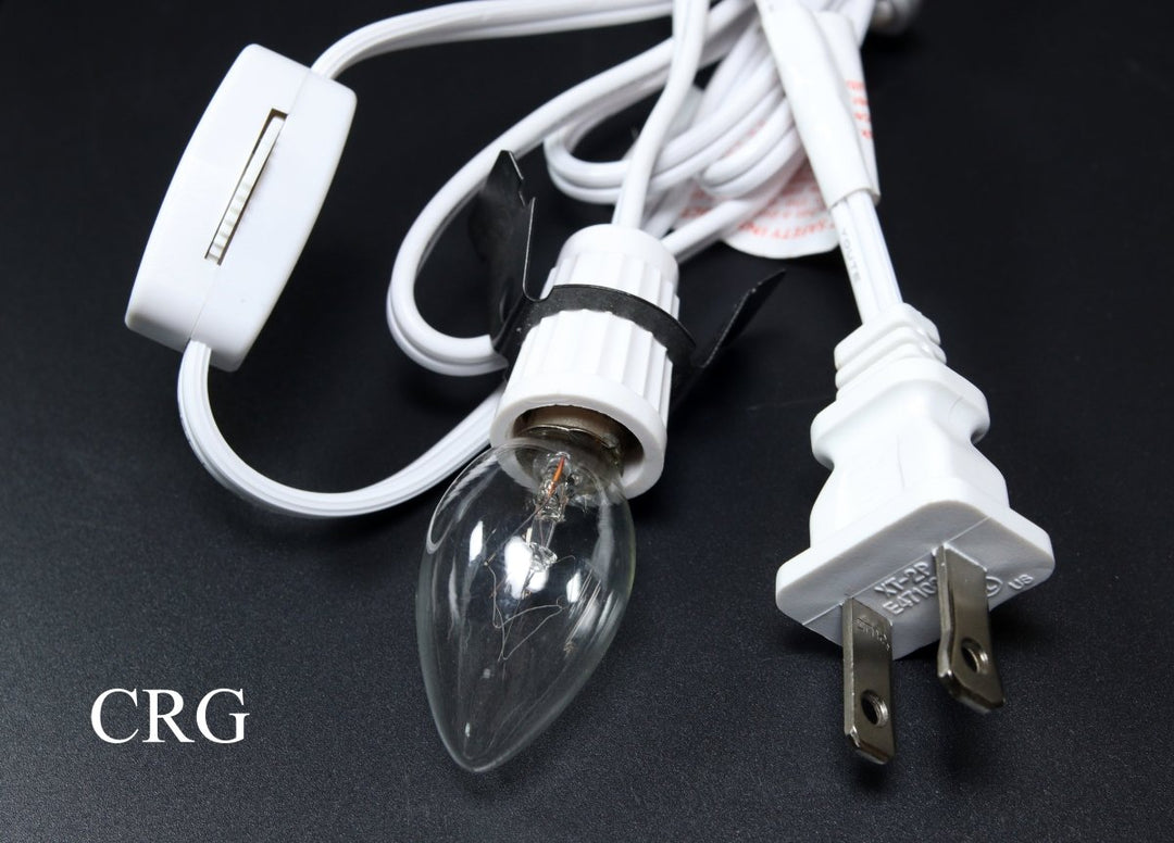 QTY 1 - White Lamp Light Cord & 7-watt Bulb