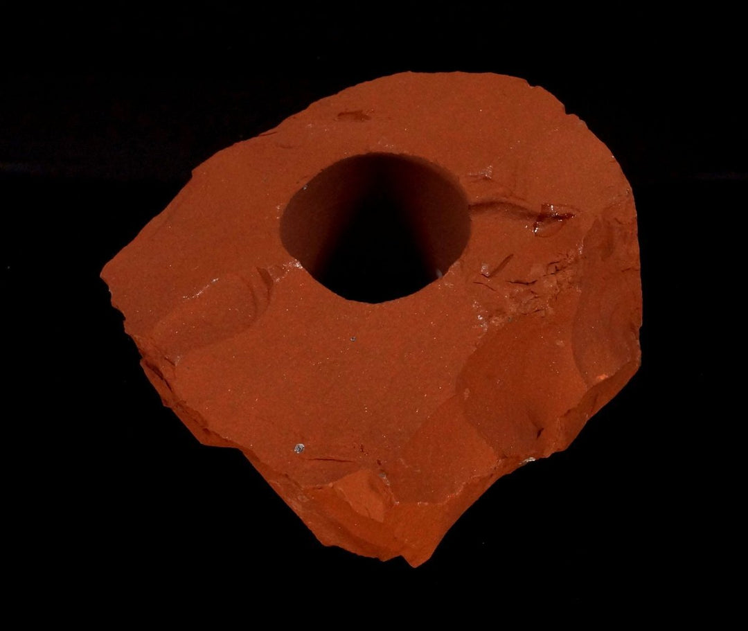Red Jasper Rough Tea Light Candle Holder (1 Piece) Size 4 to 5 Inches Crystal Home Decor