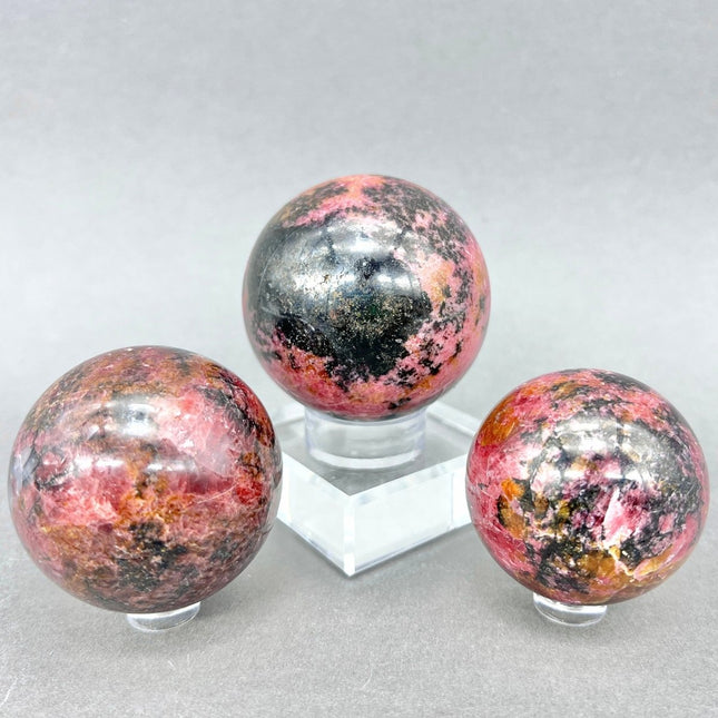 Rhodonite Sphere (1 Kg) (2 to 2.75 in)
