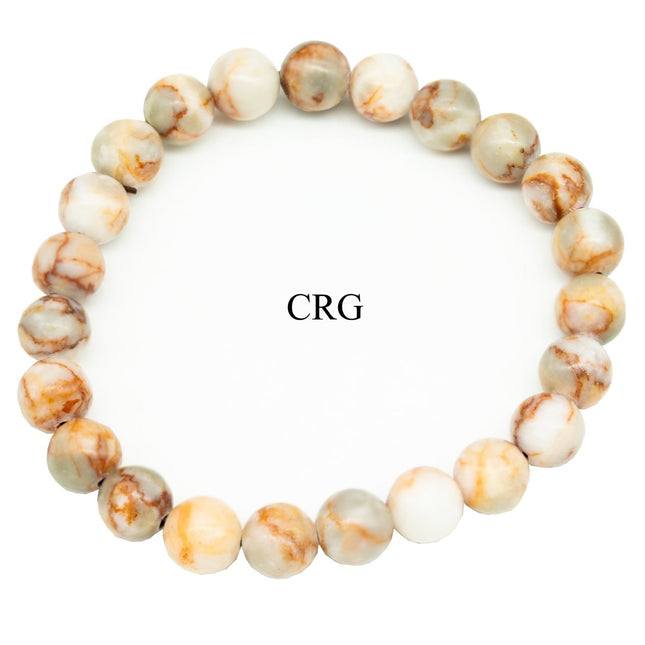 Rose Opal Stretch Bead Bracelet (1 Piece) Size 8 mm Crystal Jewelry - Crystal River Gems