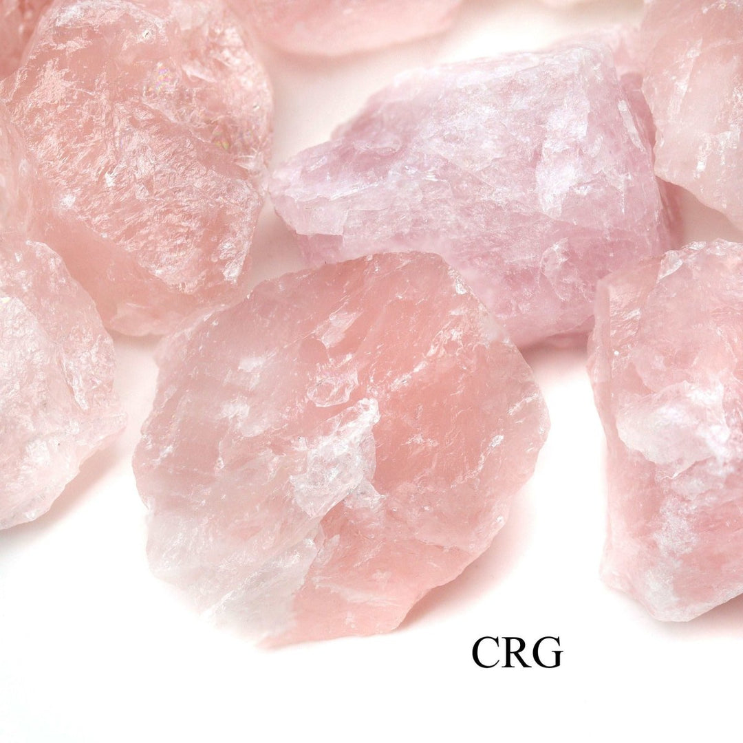 Rough Brazil Rose Quartz Pieces Wholesale Raw Crystals Minerals Gemstones