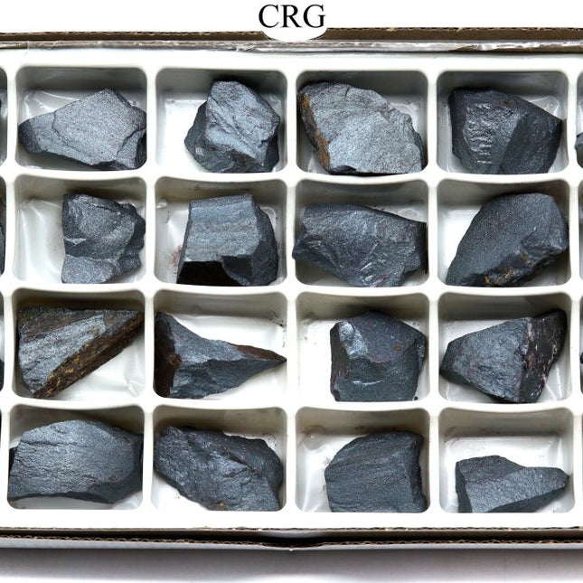 Rough Hematite / 24 PC. WHOLESALE FLAT - Crystal River Gems