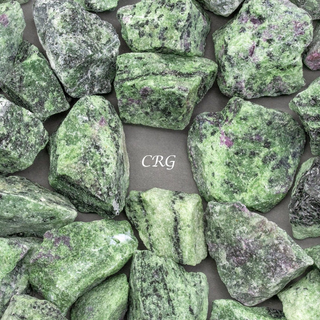 Ruby Zoisite Rough (Size 1 To 2 Inches) Wholesale Raw Crystals Minerals Gemstones - Crystal River Gems