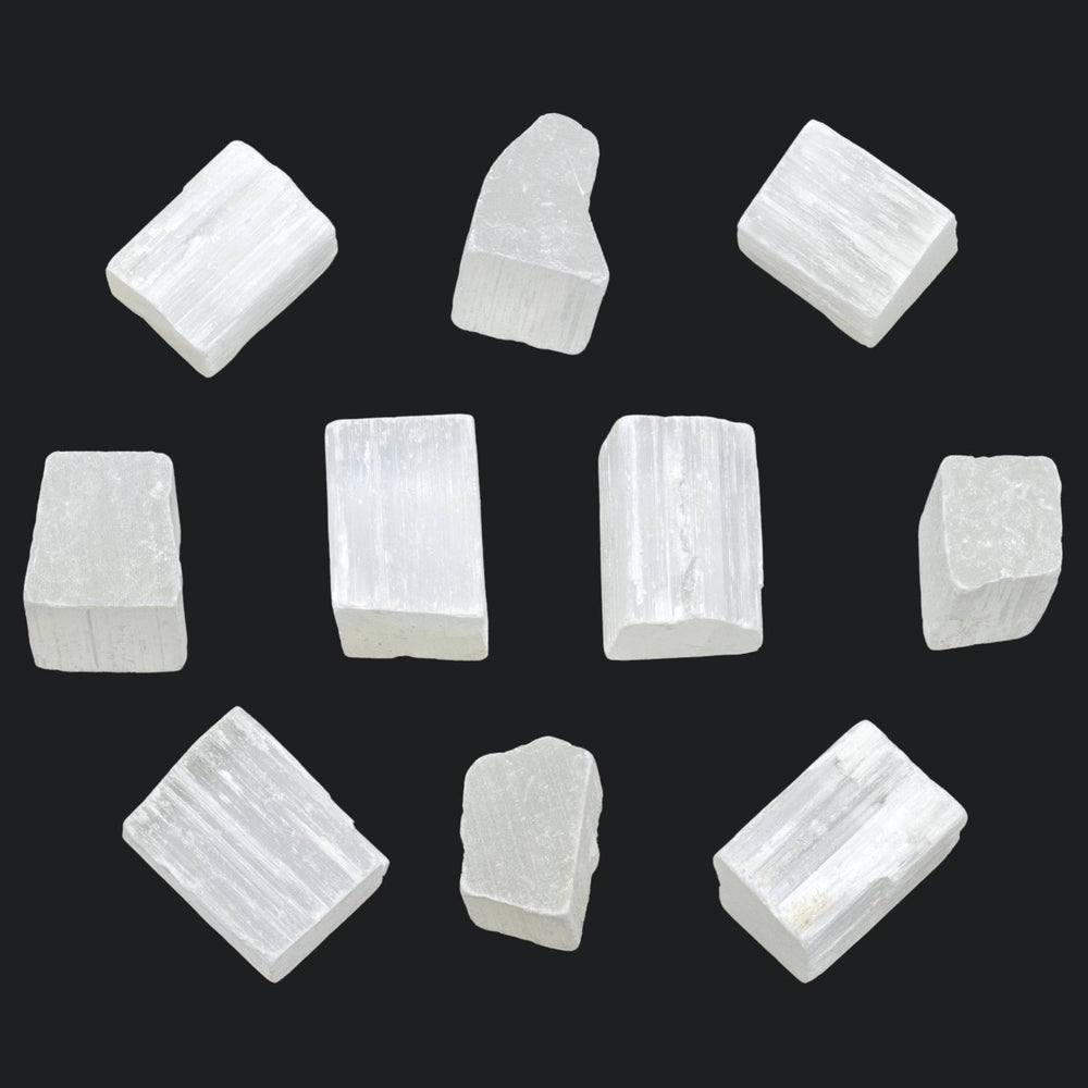 Selenite Rough Pieces (Size 1 To 2 Inches) Wholesale Raw Crystals Minerals Gemstones