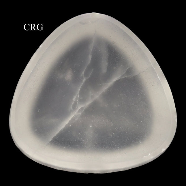 Selenite Triangle Bowl - 8 cm - QTY 1 - Crystal River Gems