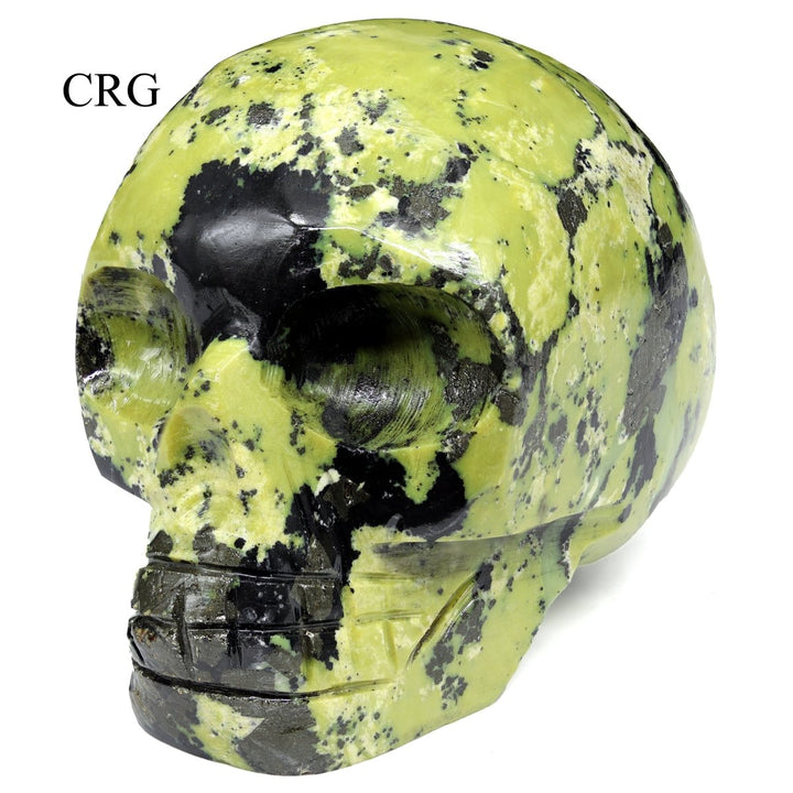 Serpentine Skull (1 Piece) Size 45 to 55 mm Crystal Gemstone Head Carving