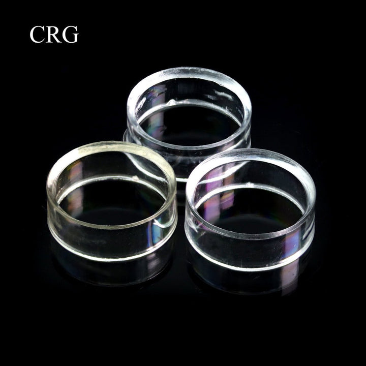 SET OF 12 - Tiny Plastic Round Stands / 0.5" AVGCrystal River Gems