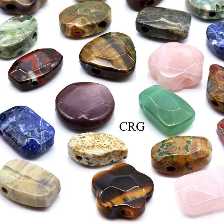 SET OF 15 - Assorted Gemstones & Shapes / Small Drilled PendantsCrystal River Gems