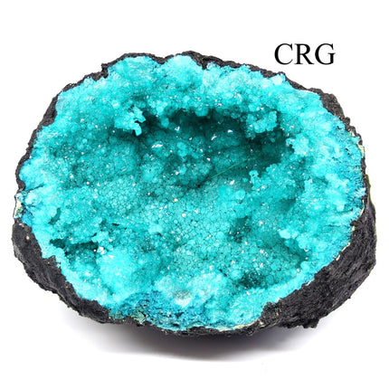 SET OF 2 - Dyed Teal Geode Half Pairs - Crystal River Gems