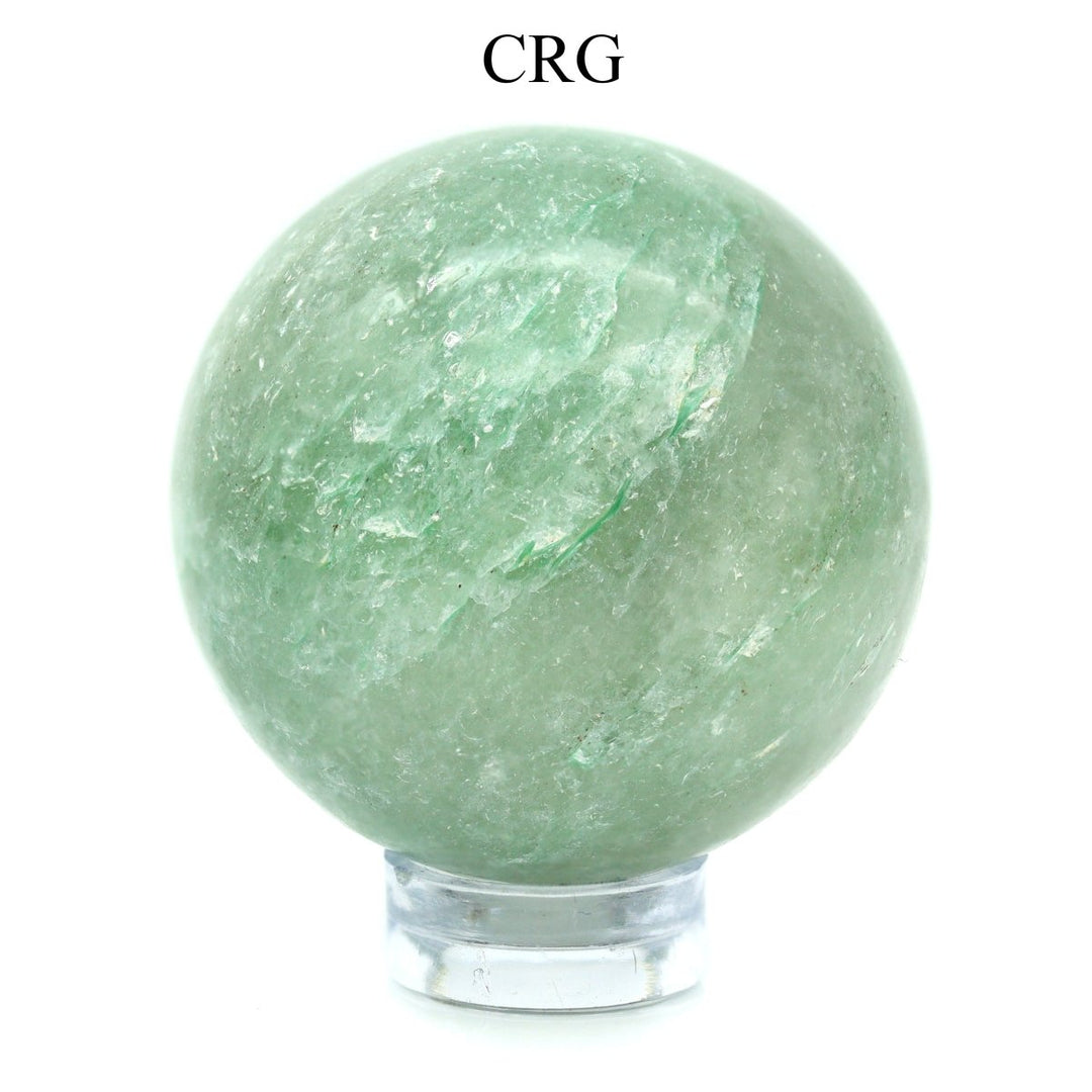 SET OF 2 - Green Aventurine Spheres / 25-40mm AVG