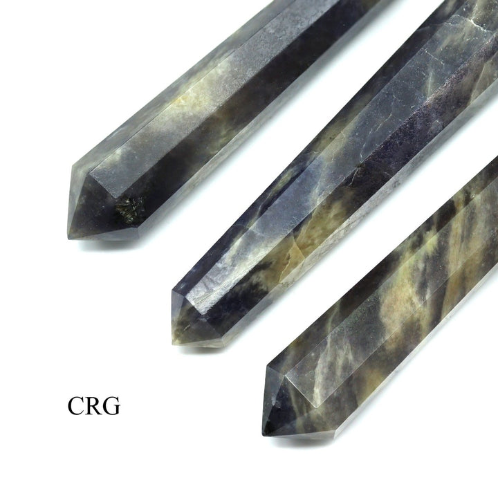 SET OF 2 - Iolite Double Terminated Wands / 3-5" AVG
