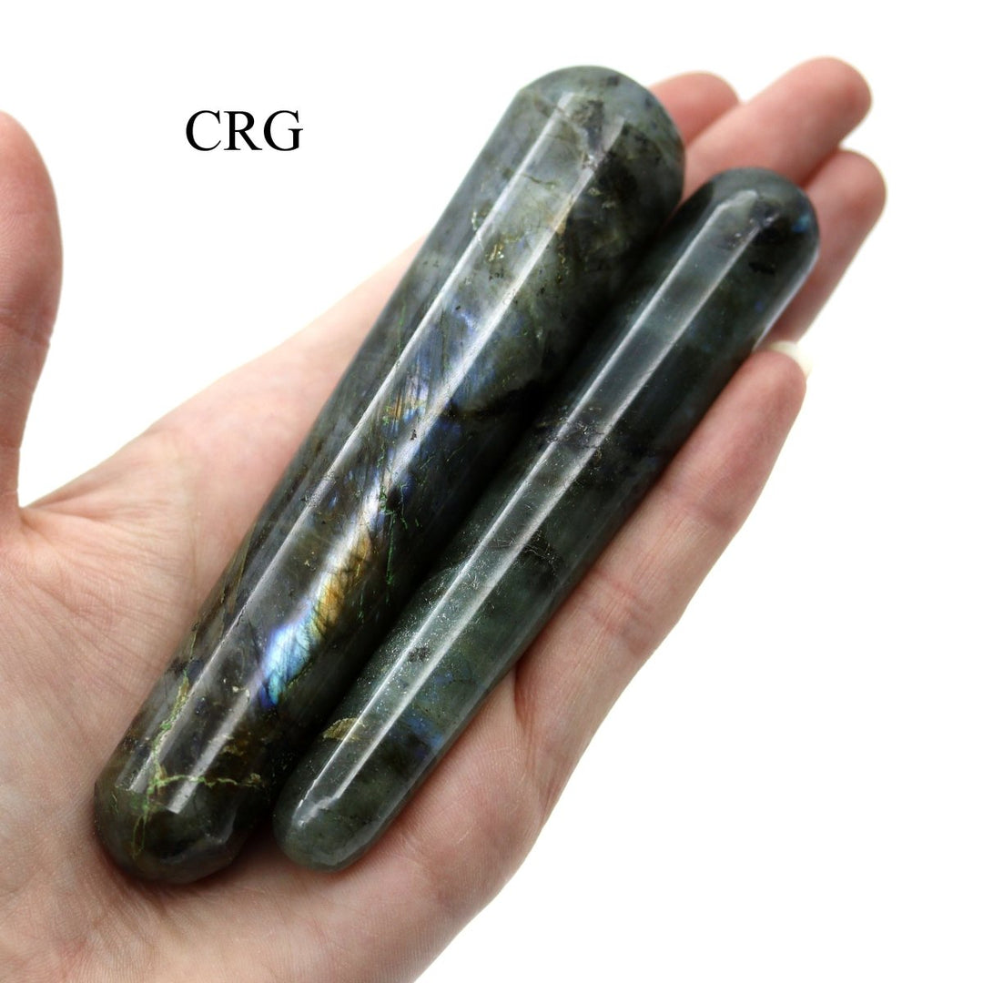 SET OF 2 - Labradorite Massage Wands / 3 - 5" AVGCrystal River Gems