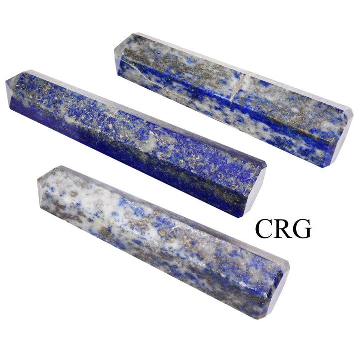 SET OF 2 - Lapis Gemstone Obelisk Point / 2 - 3" AVGCrystal River Gems