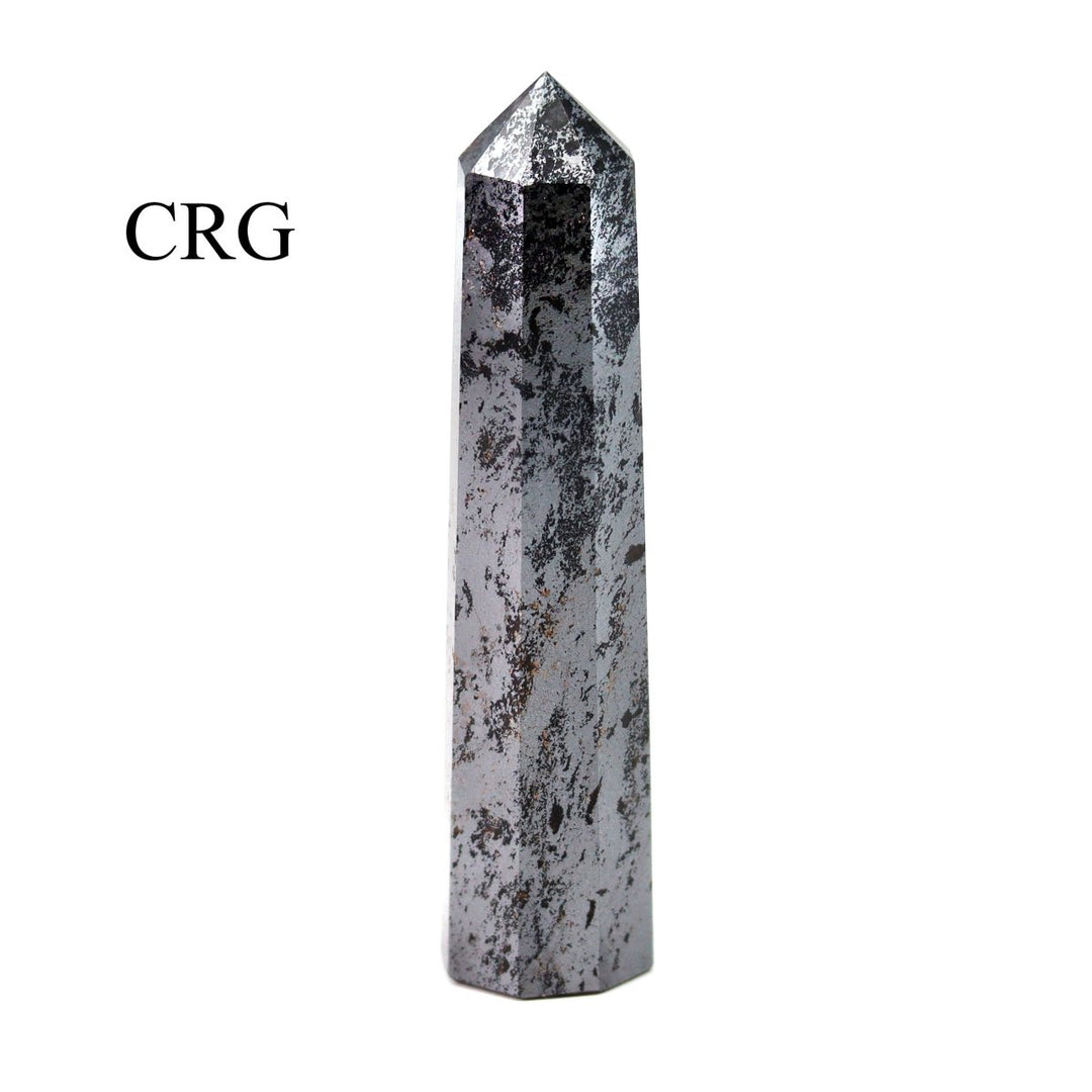 SET OF 2 - Mixed Shape Hematite Towers / 3 - 5" AVGCrystal River Gems