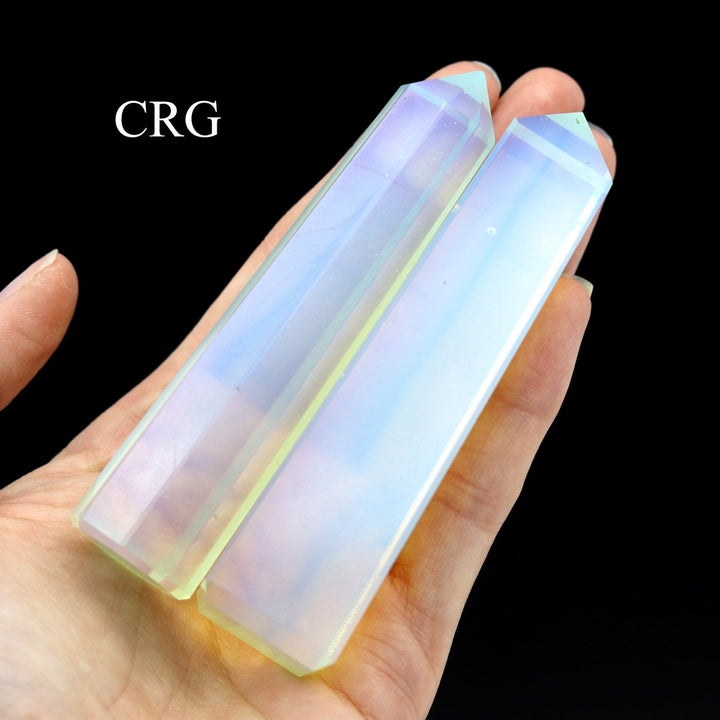 SET OF 2 - Mixed Shape Opalite Towers / 3 - 5" AVGCrystal River Gems