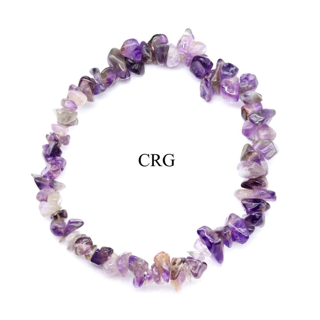 SET OF 4 - Amethyst Chip Bracelet / 1 Size Fits All! - Crystal River Gems