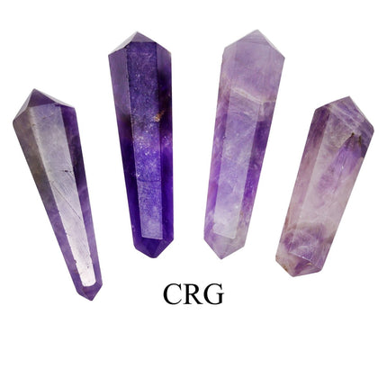 SET OF 4 - Amethyst Mini Double Terminated Points / 1" AVG