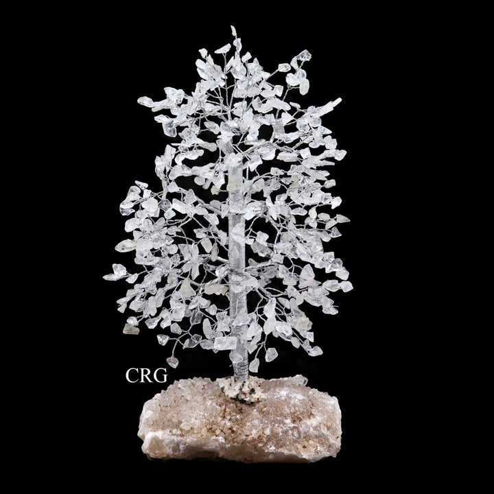 SET OF 4 - Assorted 500 Gemstone Chip Trees on Druzy Base / 9 - 12" AVGCrystal River Gems
