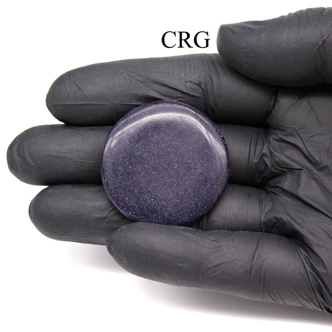 SET OF 4 - Blue Goldstone Polished Pocket Stones / 1.5" AVG - Crystal River Gems