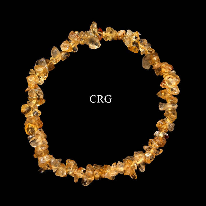 SET OF 4 - Citrine Chip Bracelet / 1 Size Fits All!Crystal River Gems