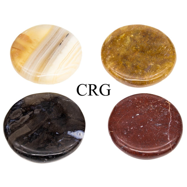 SET OF 4 - Fancy Aventurine Polished Pocket Stones / 1.5" AVG - Crystal River Gems