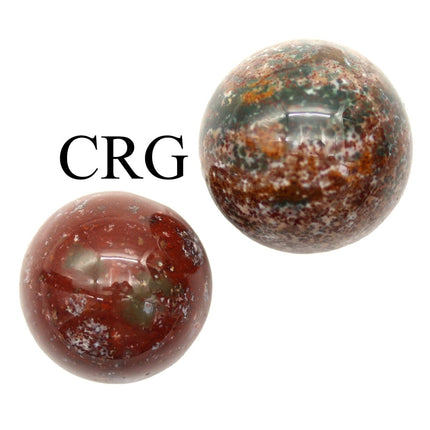 SET OF 4 - Fancy Jasper Mini Spheres / 0.5" AVG - Crystal River Gems